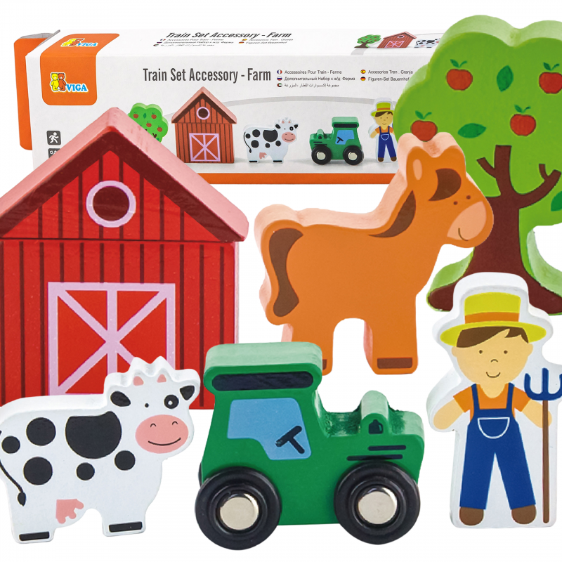 Viga Farma 6 medinės figūrėlės