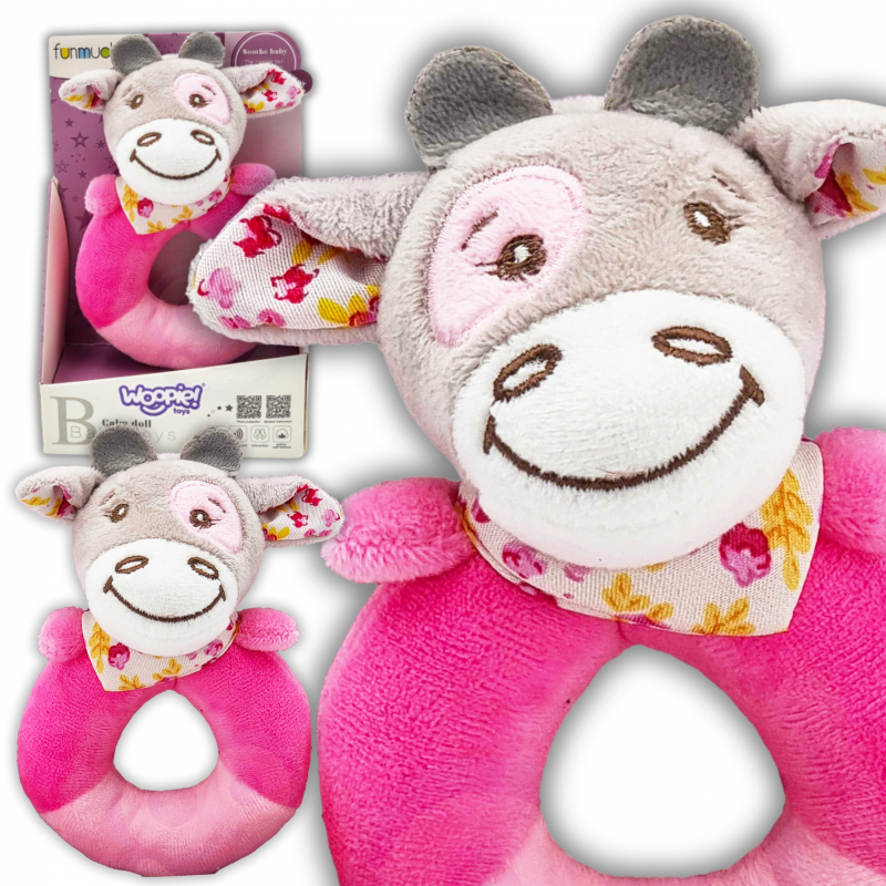 WOOPIE BABY Rattle pliušinis mielas žaislas kūdikiams Fudge