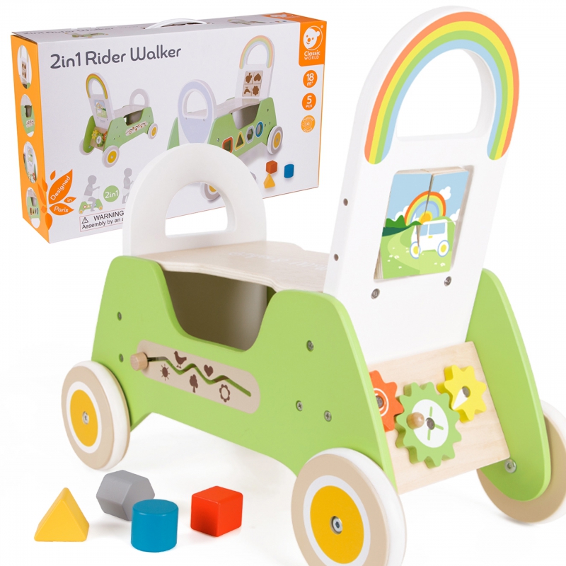 CLASSIC WORLD Medinis MONTESSORI Ride On Pushchair 2in1
