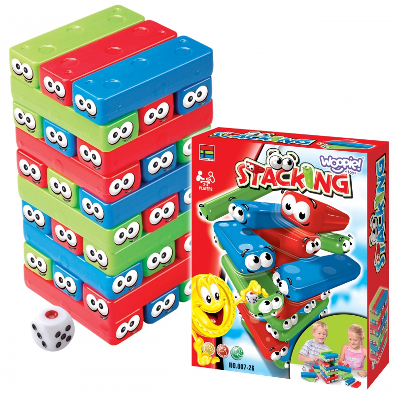 WOOPIE Puzzle Rocking Tower Arkadinis žaidimas +4 - 3 vnt