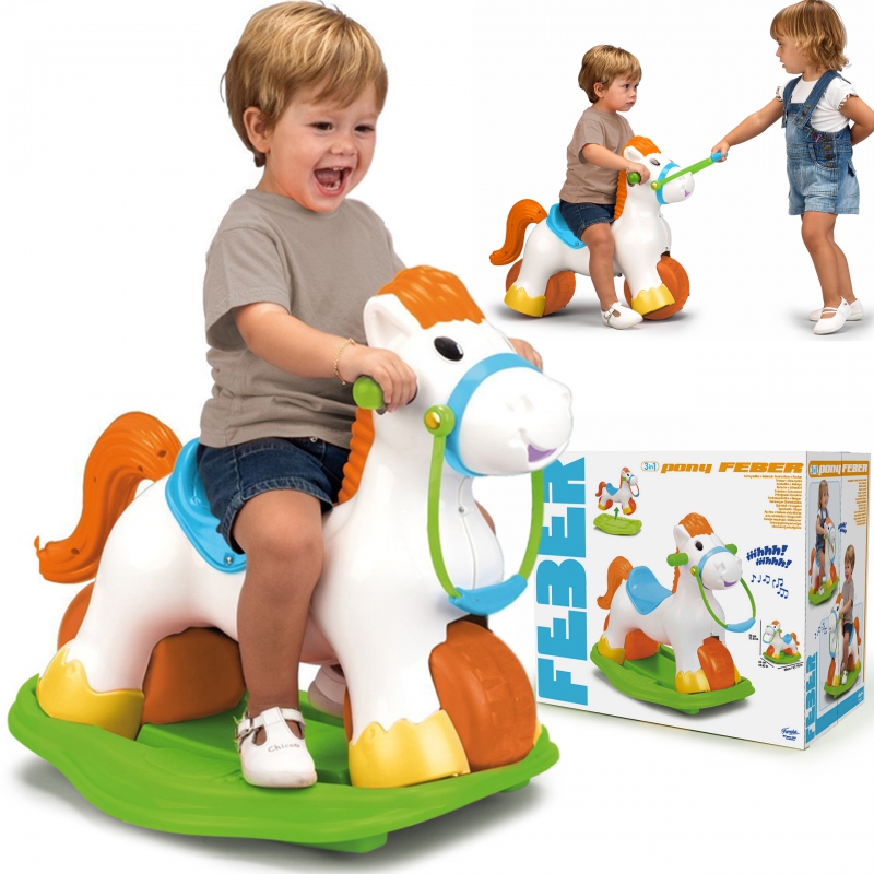 FEBER Interactive Rocking Horse Ponyfeber 2in1 Ride-on rokeris