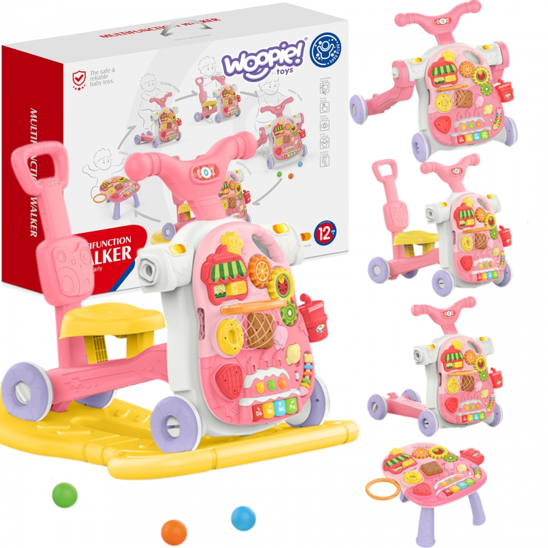 WOOPIE BABY Walker 5in1 Daugiafunkcis Pink 1+