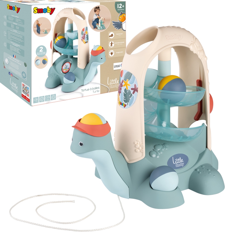 SMOBY LITTLE Užtraukiamas vėžlys su kamuoliuku 12m+