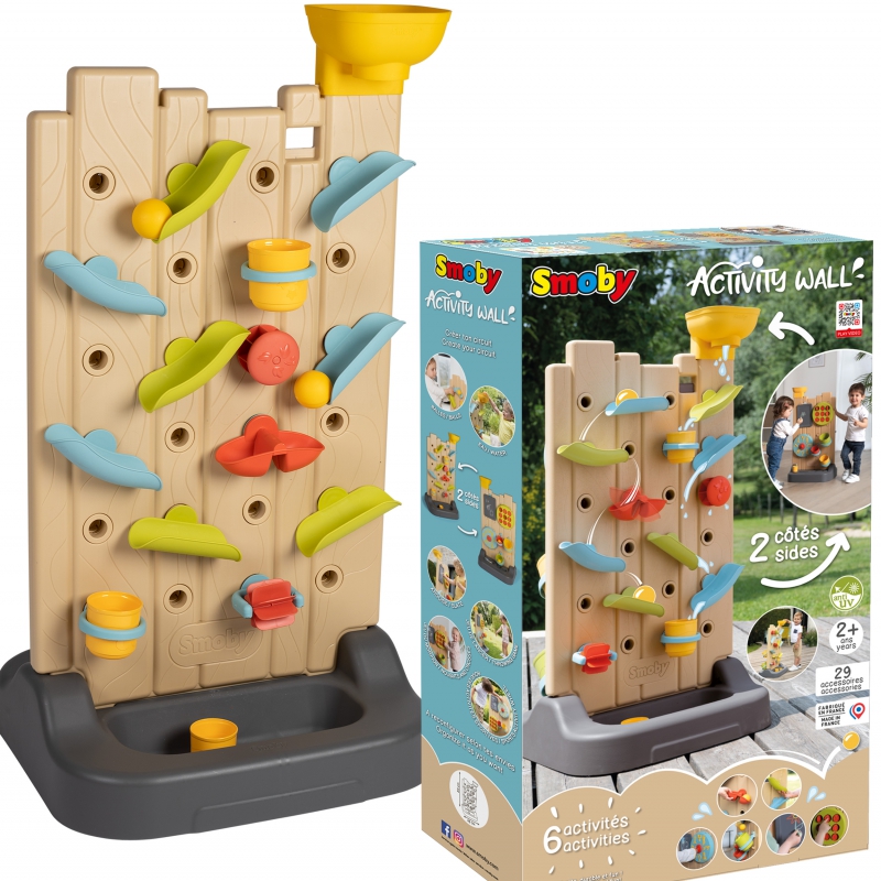 SMOBY dvipusė veiklos siena - Montessori manipuliavimo lenta