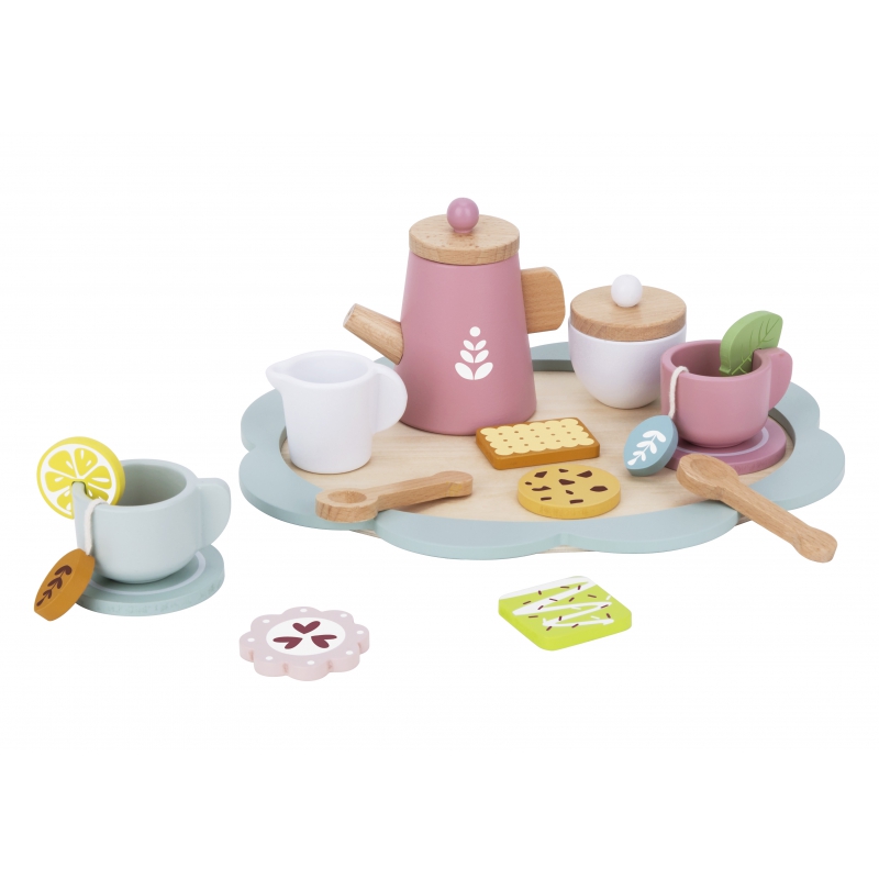 TOOKY TOY popietės arbatos medinis servizų rinkinys