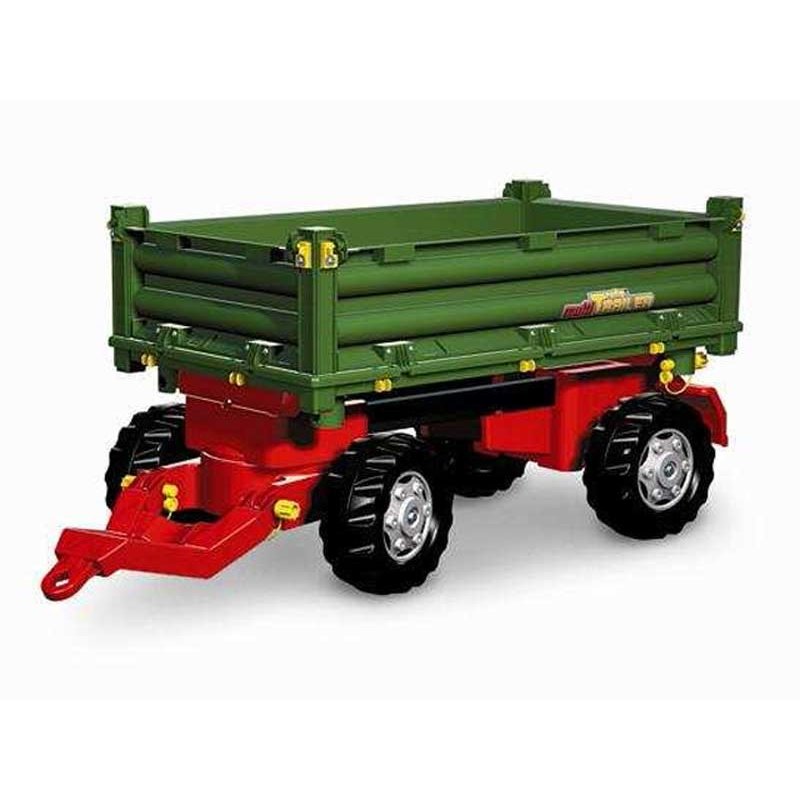 Rolly Toys rollyTrailer Rolly Multi priekaba, dviejų ašių, žalia