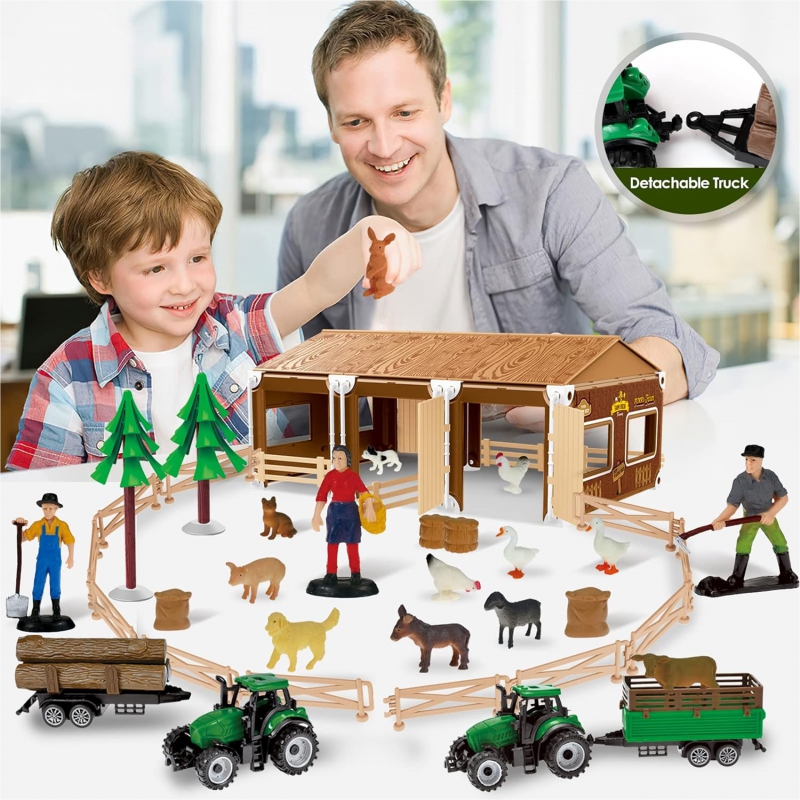 WOOPIE rinkinys Little Farmer XL Farm Figūros
