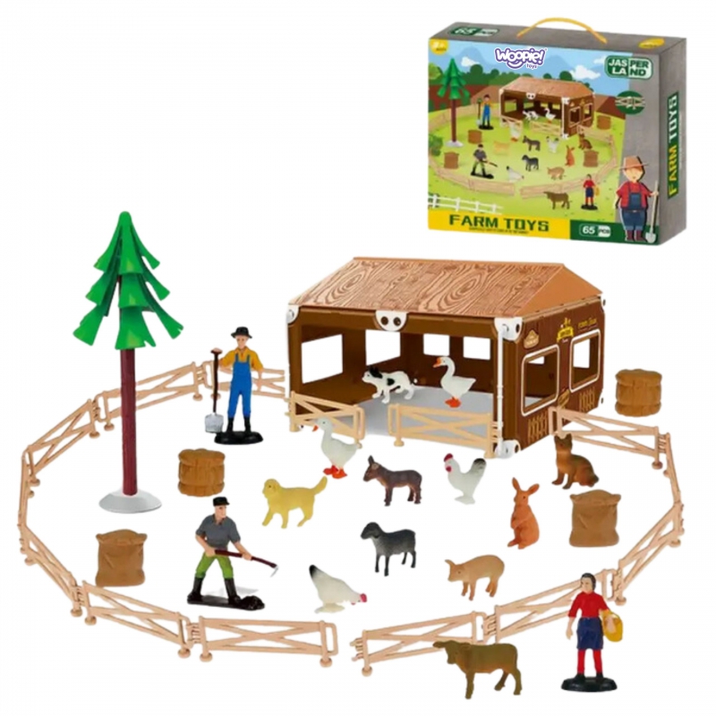 WOOPIE rinkinys Little Farmer Farm Farm + gyvūnai ir priedai