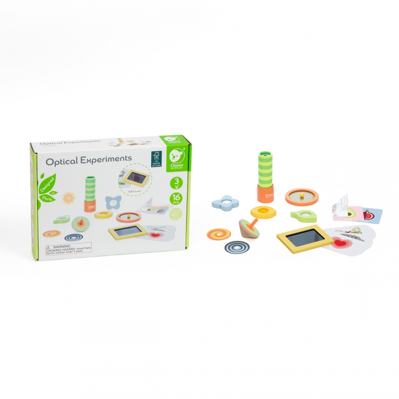 CLASSIC WORLD Optical Experiments Sensory Set Senses Training 16 vnt.