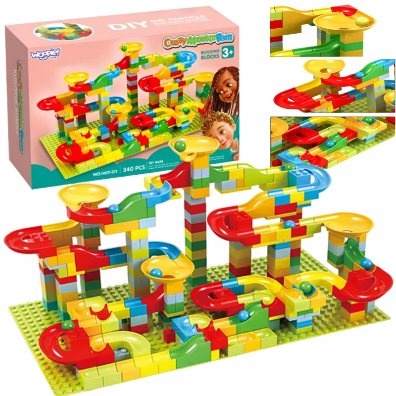 WOOPIE Ball Track Ball Track Slide for Balls Construction 340 vnt.