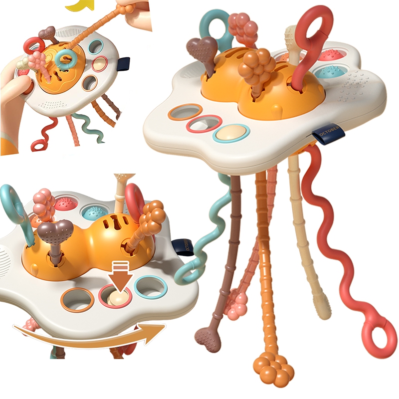 WOOPIE BABY sensorinis žaislas Montessori dantų barškutis Daugiafunkcis NSO